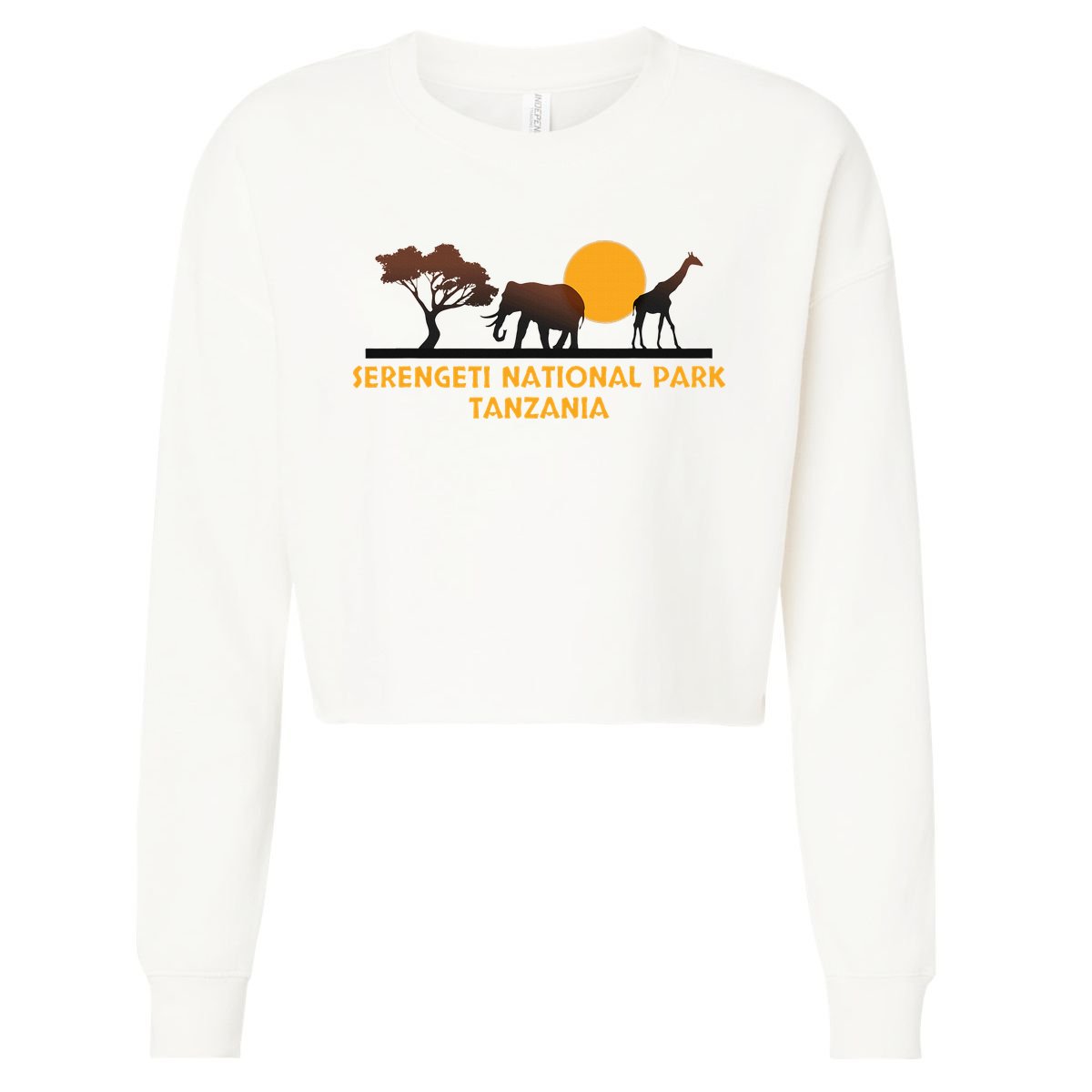 Serengeti National Park Tanzania Cropped Pullover Crew