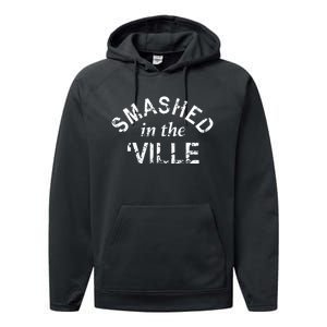 Smashville Nashville Proud Hockey Gift Performance Fleece Hoodie