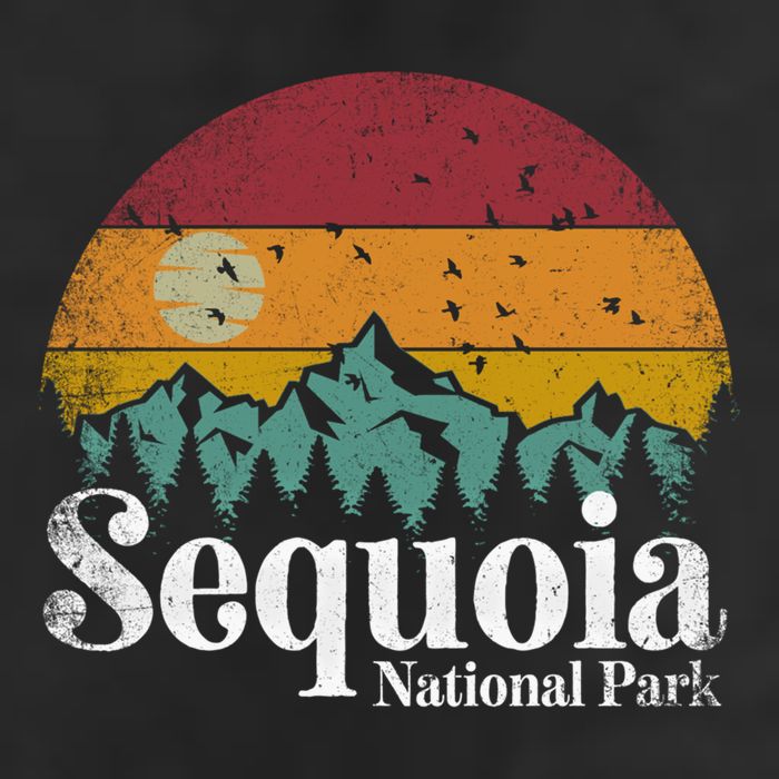 Sequoia National Park Retro Style Hiking Vintage Camping Gift Hat
