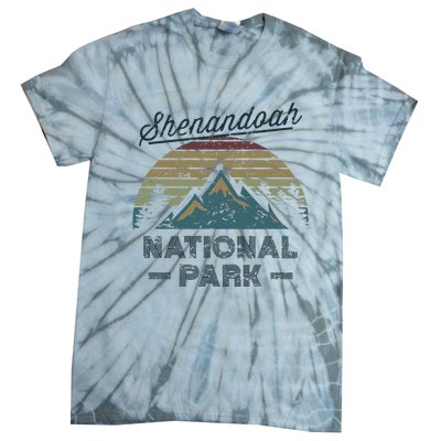 SHENANDOAH NATIONAL PARK Vintage Sunset Love Hiking Camping Tie-Dye T-Shirt