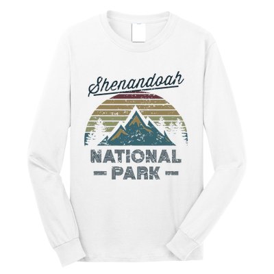 SHENANDOAH NATIONAL PARK Vintage Sunset Love Hiking Camping Long Sleeve Shirt