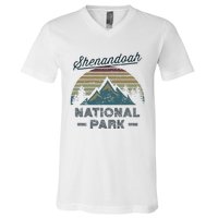 SHENANDOAH NATIONAL PARK Vintage Sunset Love Hiking Camping V-Neck T-Shirt