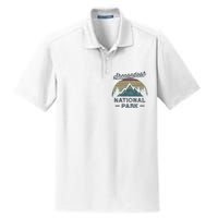 SHENANDOAH NATIONAL PARK Vintage Sunset Love Hiking Camping Dry Zone Grid Polo