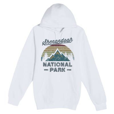 SHENANDOAH NATIONAL PARK Vintage Sunset Love Hiking Camping Premium Pullover Hoodie