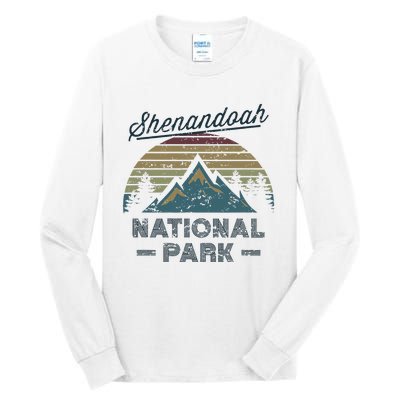 SHENANDOAH NATIONAL PARK Vintage Sunset Love Hiking Camping Tall Long Sleeve T-Shirt