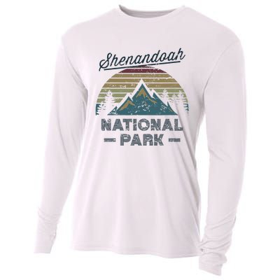 SHENANDOAH NATIONAL PARK Vintage Sunset Love Hiking Camping Cooling Performance Long Sleeve Crew