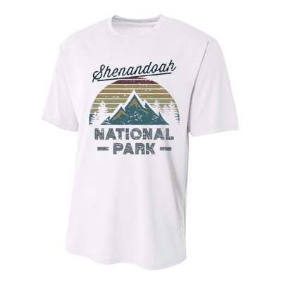 SHENANDOAH NATIONAL PARK Vintage Sunset Love Hiking Camping Performance Sprint T-Shirt