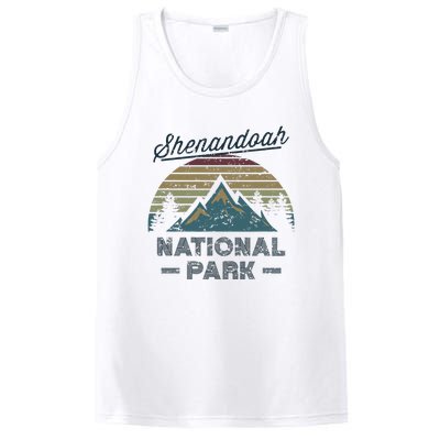 SHENANDOAH NATIONAL PARK Vintage Sunset Love Hiking Camping PosiCharge Competitor Tank