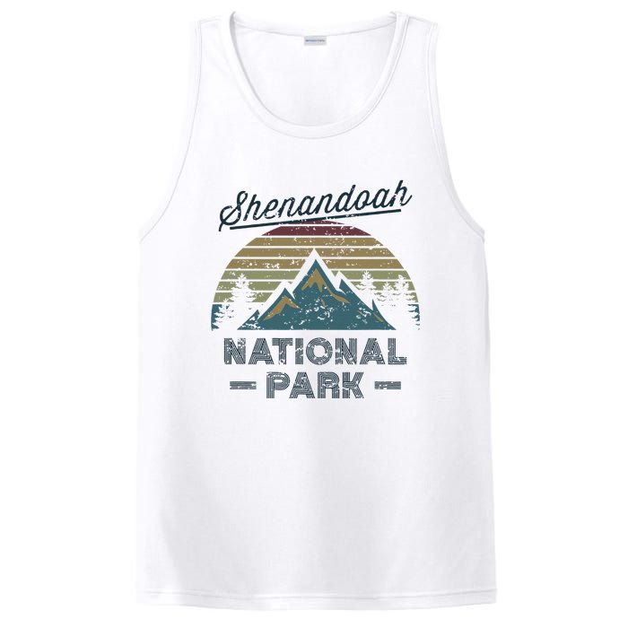 SHENANDOAH NATIONAL PARK Vintage Sunset Love Hiking Camping PosiCharge Competitor Tank