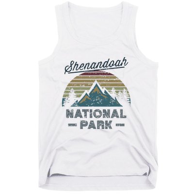 SHENANDOAH NATIONAL PARK Vintage Sunset Love Hiking Camping Tank Top