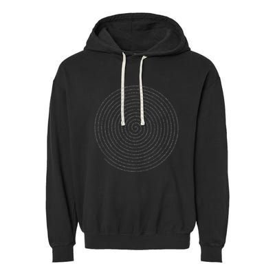 Spiral Numbers Pi Day Garment-Dyed Fleece Hoodie