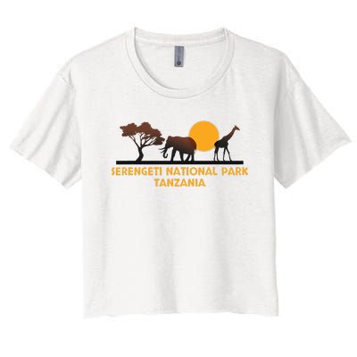 Serengeti National Park Tanzania Women's Crop Top Tee