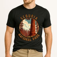 Sequoia National Park Illustration Distressed Circle Cooling Performance Crew T-Shirt