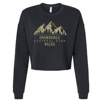 Snowdonia National Park Wales Cropped Pullover Crew