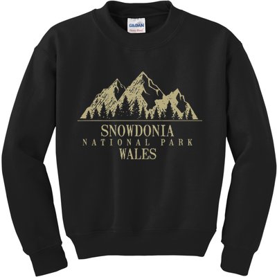 Snowdonia National Park Wales Kids Sweatshirt