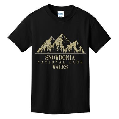 Snowdonia National Park Wales Kids T-Shirt