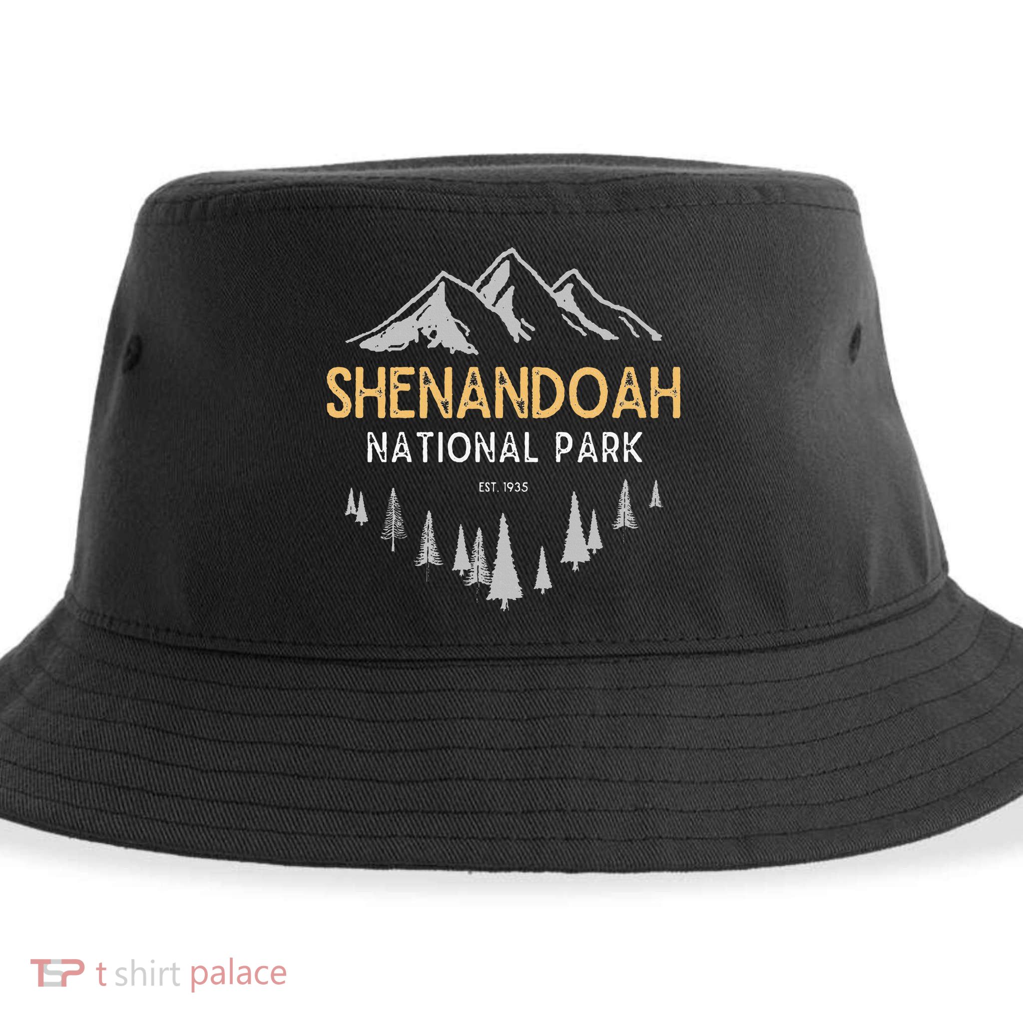 Shenandoah National Park Est 1935 Vintage Virginia Sustainable Bucket Hat