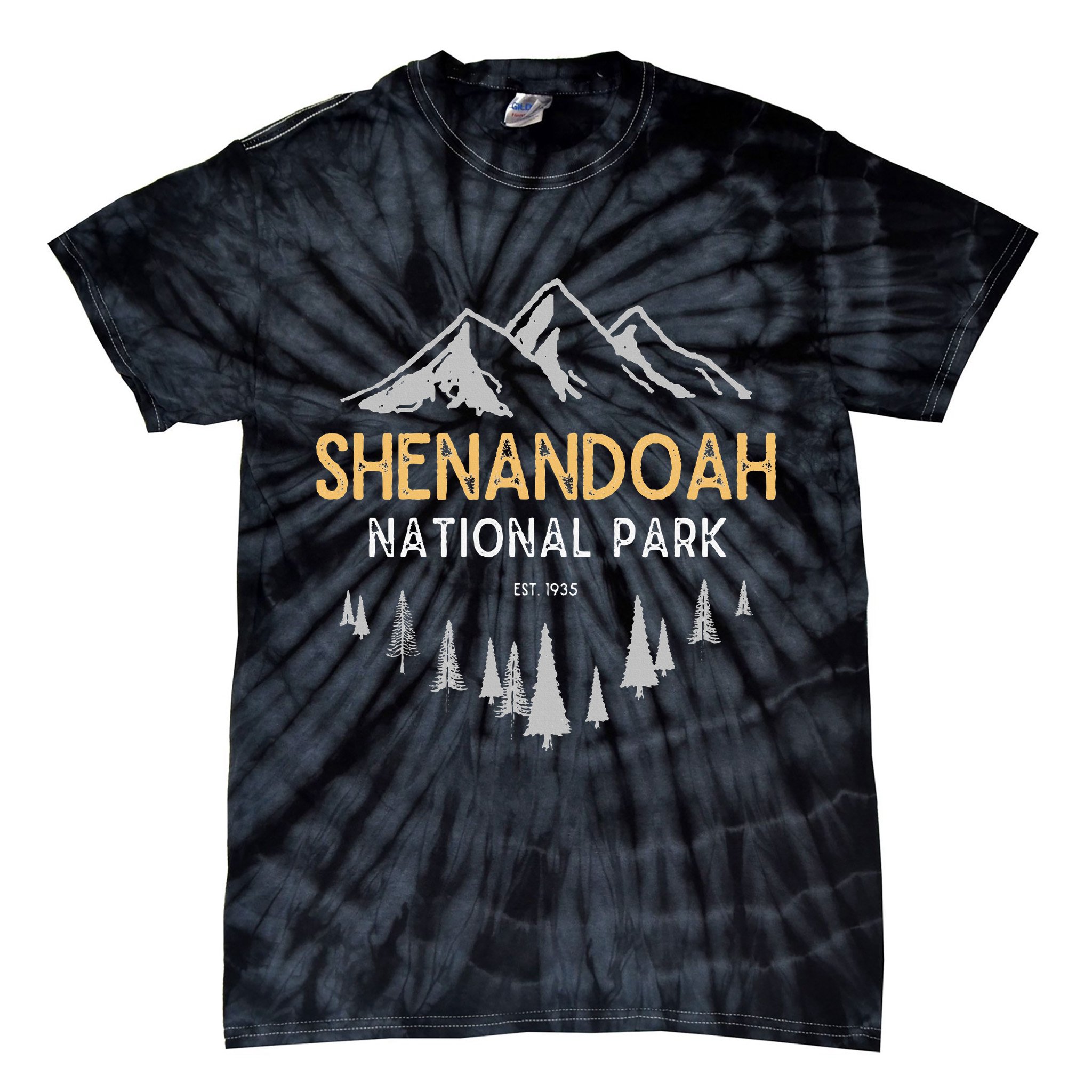 Shenandoah National Park Est 1935 Vintage Virginia Tie-Dye T-Shirt