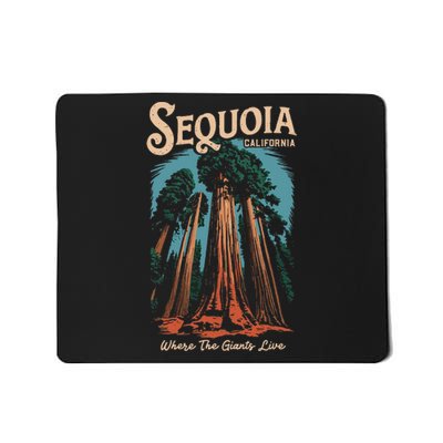 Sequoia National Park California Giant Tree Outdoors Mousepad