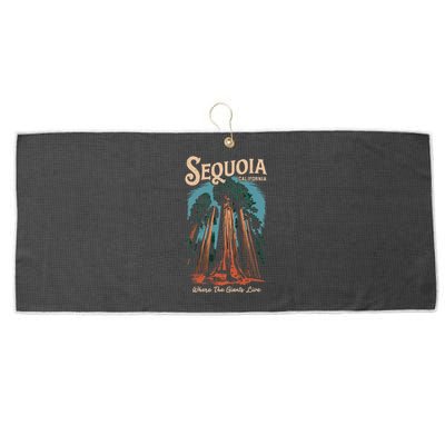 Sequoia National Park California Giant Tree Outdoors Large Microfiber Waffle Golf Towel