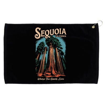 Sequoia National Park California Giant Tree Outdoors Grommeted Golf Towel