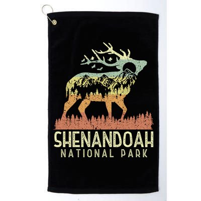 Shenandoah National Park Retro Vintage Mountain Elk Gift Golf Towel