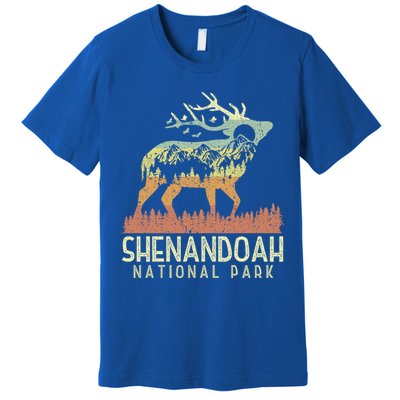 Shenandoah National Park Retro Vintage Mountain Elk Gift Premium T-Shirt
