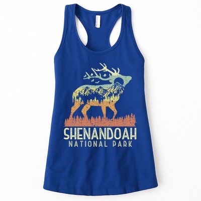 Shenandoah National Park Retro Vintage Mountain Elk Gift Womens Tank Top