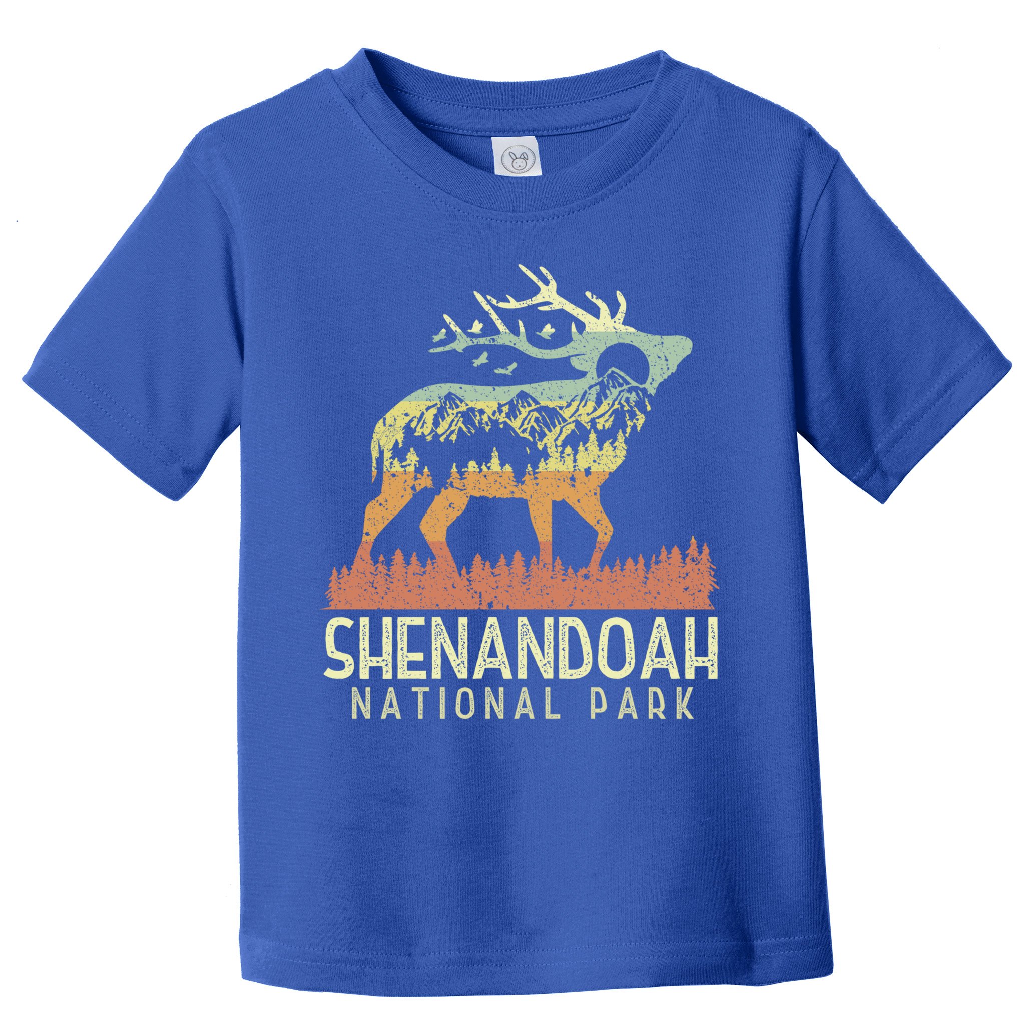 Shenandoah National Park Retro Vintage Mountain Elk Gift Toddler T-Shirt