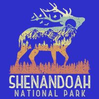 Shenandoah National Park Retro Vintage Mountain Elk Gift Toddler T-Shirt