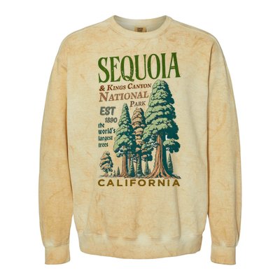 Sequoia National Park Colorblast Crewneck Sweatshirt