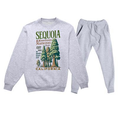 Sequoia National Park Premium Crewneck Sweatsuit Set