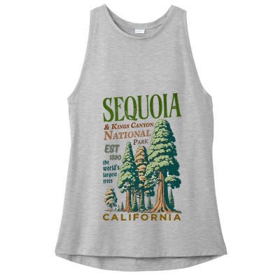 Sequoia National Park Ladies PosiCharge Tri-Blend Wicking Tank