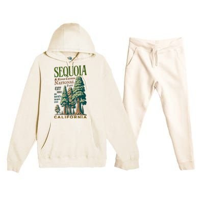 Sequoia National Park Premium Hooded Sweatsuit Set