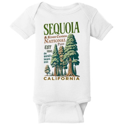 Sequoia National Park Baby Bodysuit