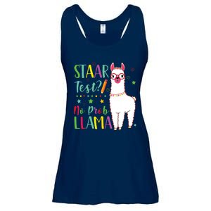 Staar No Prob Llama Funny Teacher Exam Testing Test Day Ladies Essential Flowy Tank