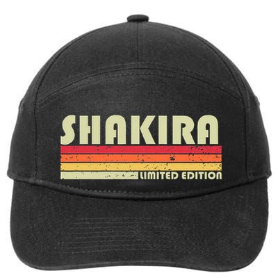 S.H.A.K.I.R.A Name Personalized Retro Vintage 80s 90s Birthday 7-Panel Snapback Hat