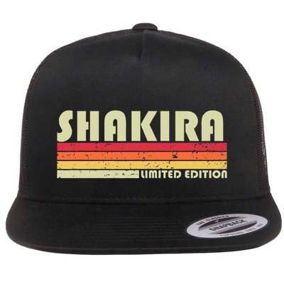 S.H.A.K.I.R.A Name Personalized Retro Vintage 80s 90s Birthday Flatbill Hat
