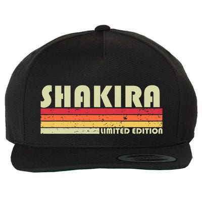 S.H.A.K.I.R.A Name Personalized Retro Vintage 80s 90s Birthday Wool Snapback Cap
