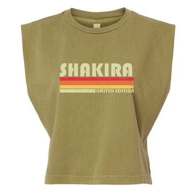 S.H.A.K.I.R.A Name Personalized Retro Vintage 80s 90s Birthday Garment-Dyed Women's Muscle Tee