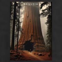 Sequoia National Park Photographic Design 7 Panel Mesh Trucker Snapback Hat