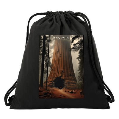 Sequoia National Park Photographic Design Drawstring Bag