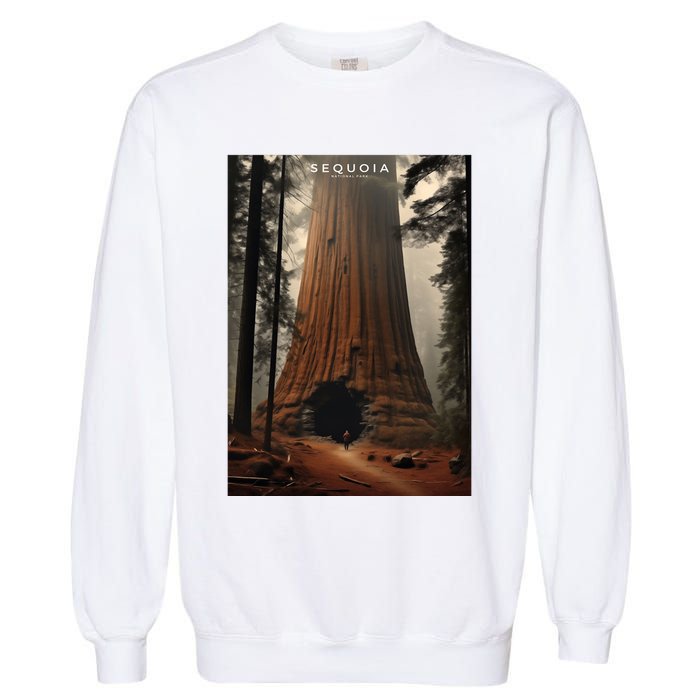 Sequoia National Park Photographic Design Garment-Dyed Sweatshirt
