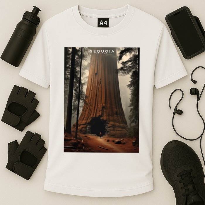 Sequoia National Park Photographic Design Cooling Performance Crew T-Shirt
