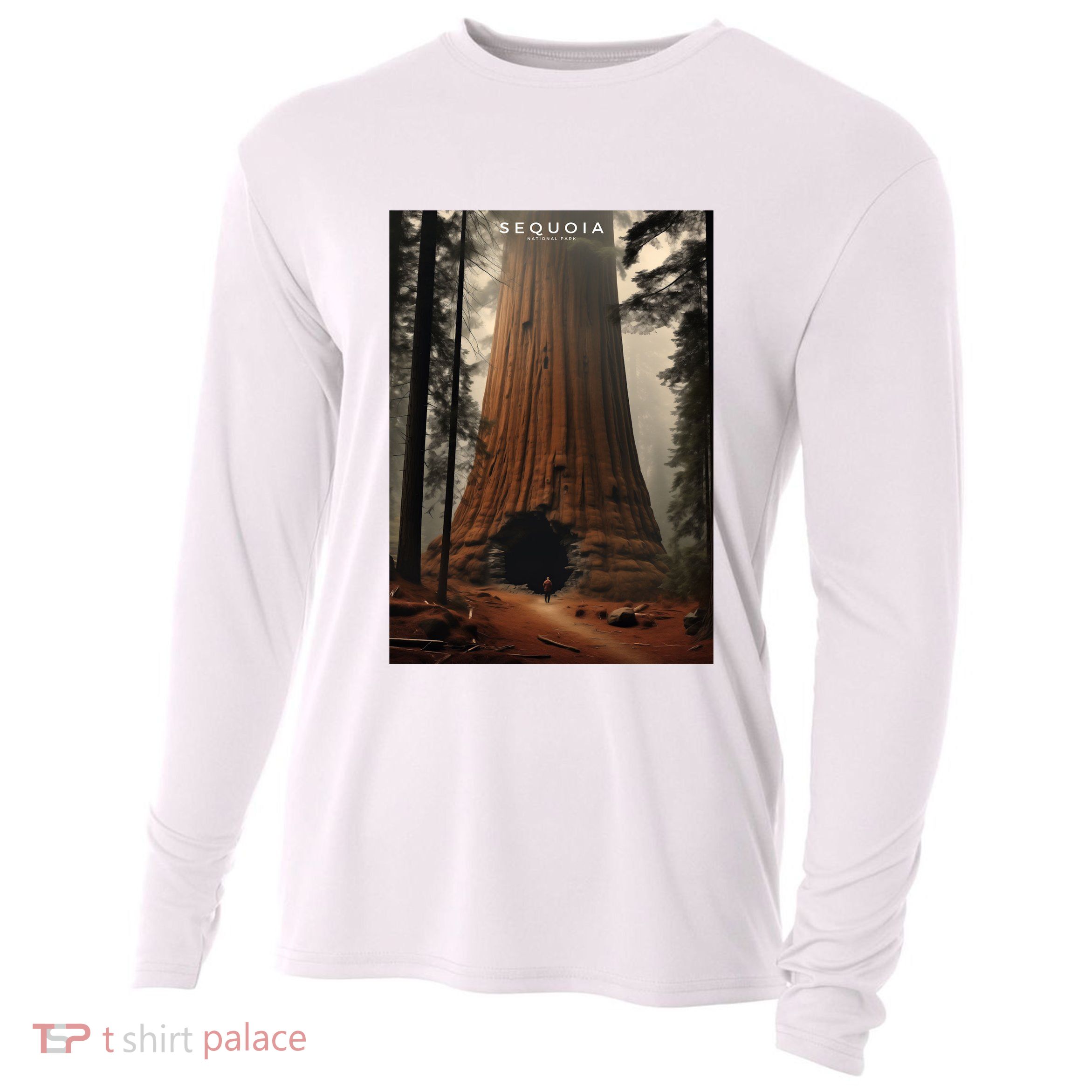 Sequoia National Park Photographic Design Cooling Performance Long Sleeve Crew