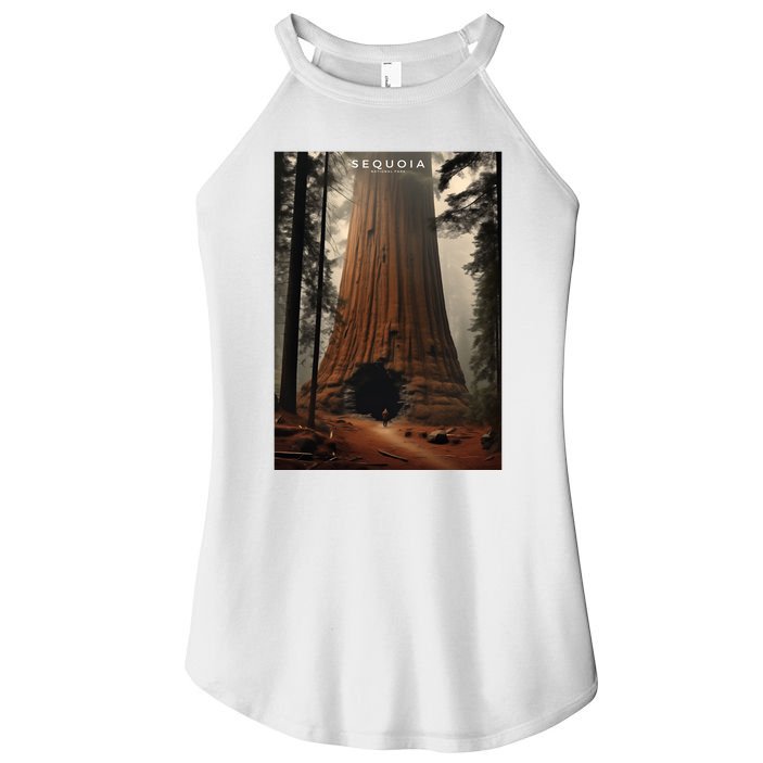 Sequoia National Park Photographic Design Women's Perfect Tri Rocker Tank
