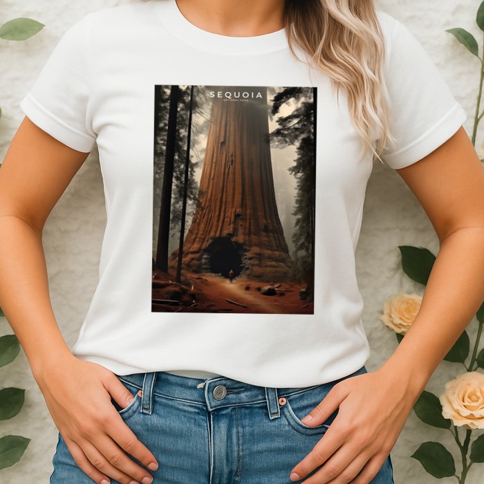 Sequoia National Park Photographic Design Womens T-Shirt