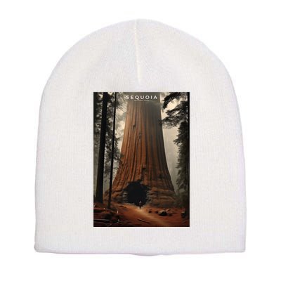 Sequoia National Park Photographic Design Short Acrylic Beanie