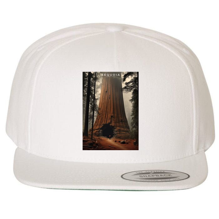 Sequoia National Park Photographic Design Wool Snapback Cap
