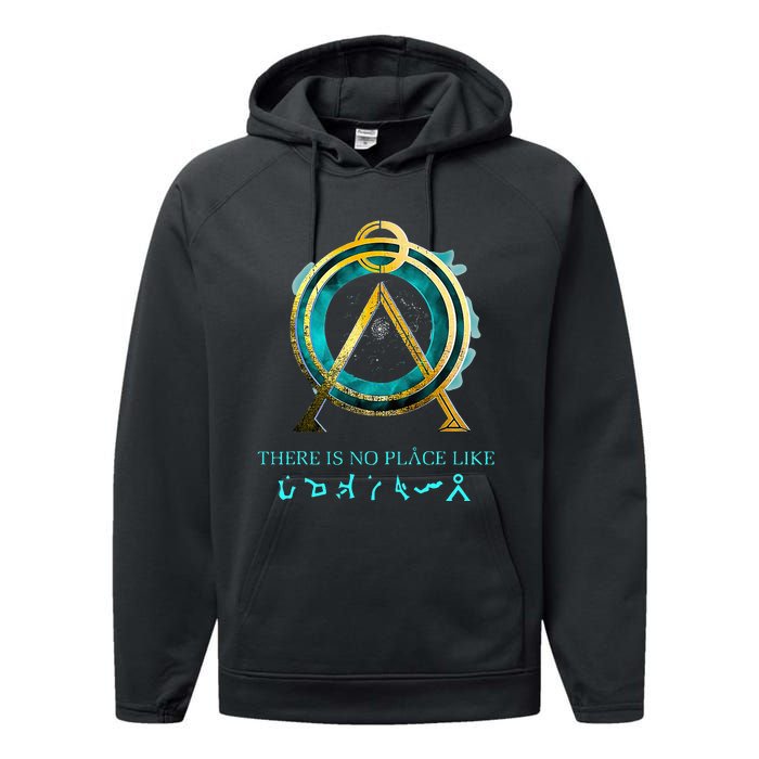 Stargate No Place Like Home Gate Performance Fleece Hoodie